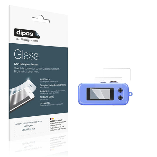 Matte Displayschutzfolie von dipos passend für Kizmyee MINI PIX-K9, 9H kratzfest und blasenfrei montiert