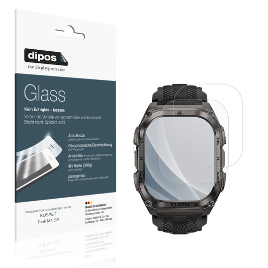 Matte Displayschutzfolie von dipos passend für KOSPET Tank M4 SE, 9H kratzfest und blasenfrei montiert