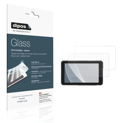 Matte Displayschutzfolie von dipos passend für Krunia MT88 5 Zoll, 9H kratzfest und blasenfrei montiert