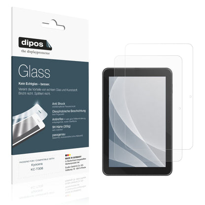 Matte Displayschutzfolie von dipos passend für Kyocera KC-T308, 9H kratzfest und blasenfrei montiert