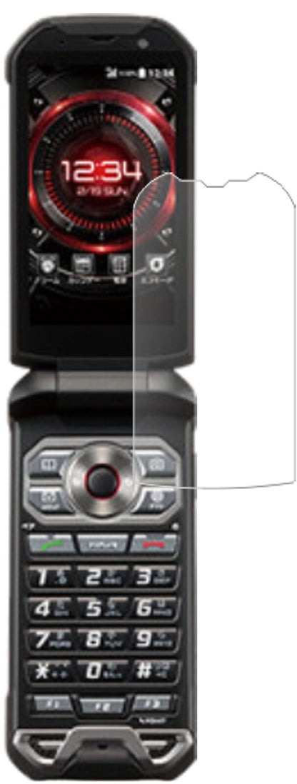 Matte Displayschutzfolie von dipos passend für Kyocera Torque X01, 9H kratzfest und blasenfrei montiert