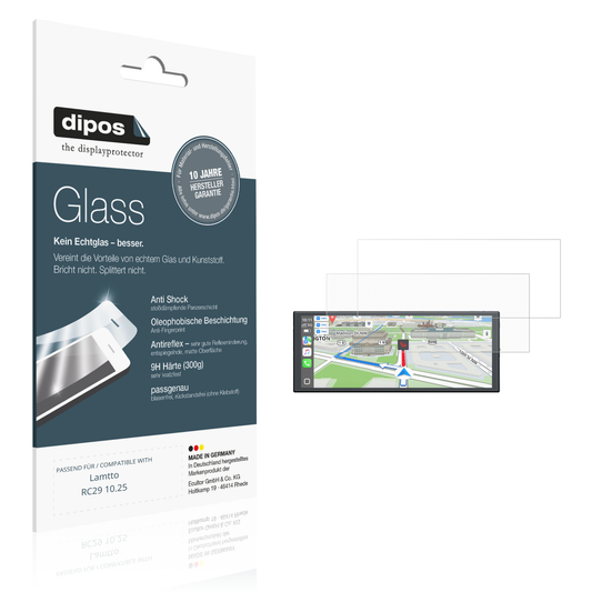 Matte Displayschutzfolie von dipos passend für Lamtto RC29 10.25, 9H kratzfest und blasenfrei montiert