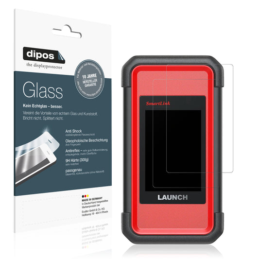 Matte Displayschutzfolie von dipos passend für Launch X431 SmartLink C V2.0, 9H kratzfest und blasenfrei montiert