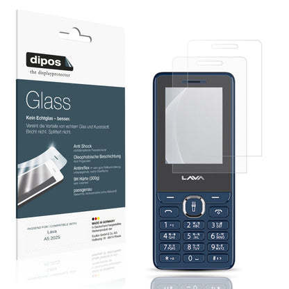 Matte Displayschutzfolie von dipos passend für Lava A5 2025, 9H kratzfest und blasenfrei montiert