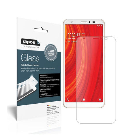 Matte Displayschutzfolie von dipos passend für Lava Z61, 9H kratzfest und blasenfrei montiert