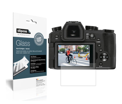 Matte Displayschutzfolie von dipos passend für Leica V-Lux 5, 9H kratzfest und blasenfrei montiert