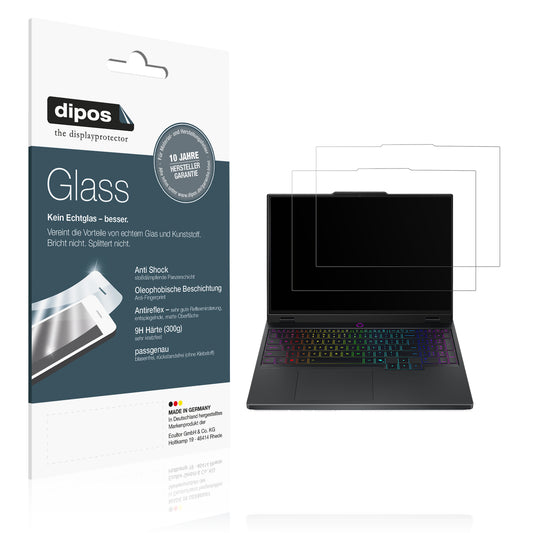 Matte Displayschutzfolie von dipos passend für Lenovo Legion 5 15IRX10, 9H kratzfest und blasenfrei montiert