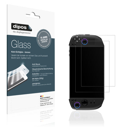 Matte Displayschutzfolie von dipos passend für Lenovo Legion Go 2, 9H kratzfest und blasenfrei montiert