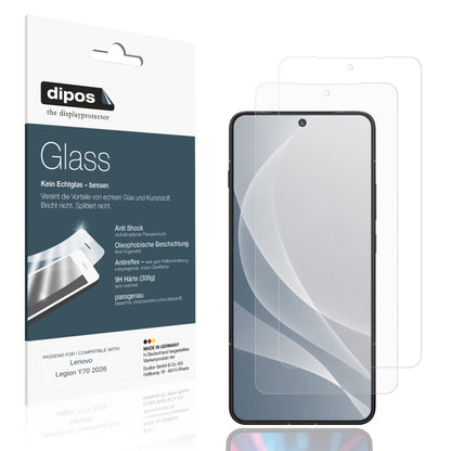 Matte Displayschutzfolie von dipos passend für Lenovo Legion Y70 2026, 9H kratzfest und blasenfrei montiert