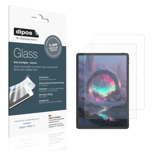 Matte Displayschutzfolie von dipos passend für Lenovo Legion Y900 11, 9H kratzfest und blasenfrei montiert