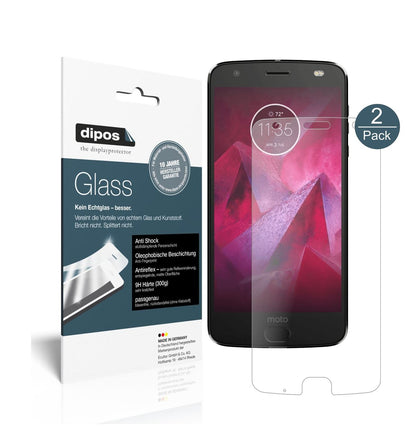 Matte Displayschutzfolie von dipos passend für Lenovo Moto Z2 Play, 9H kratzfest und blasenfrei montiert
