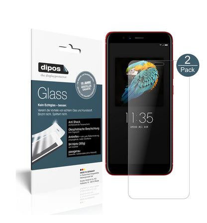 Matte Displayschutzfolie von dipos passend für Lenovo S5 (2018), 9H kratzfest und blasenfrei montiert