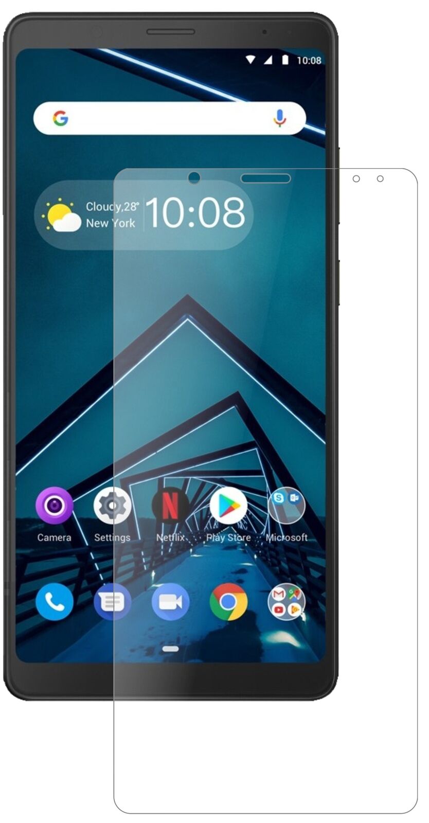 Matte Displayschutzfolie von dipos passend für Lenovo Tab V7, 9H kratzfest und blasenfrei montiert
