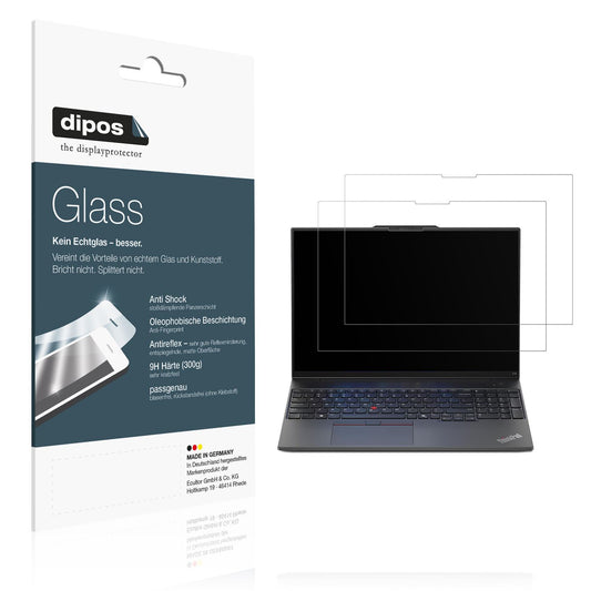 Matte Displayschutzfolie von dipos passend für Lenovo Thinkpad E16 Gen 2, 9H kratzfest und blasenfrei montiert