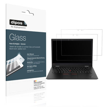 Matte Displayschutzfolie von dipos passend für Lenovo X1 Yoga Tablet Gen 3 20LES 14 Zoll, 9H kratzfest und blasenfrei montiert