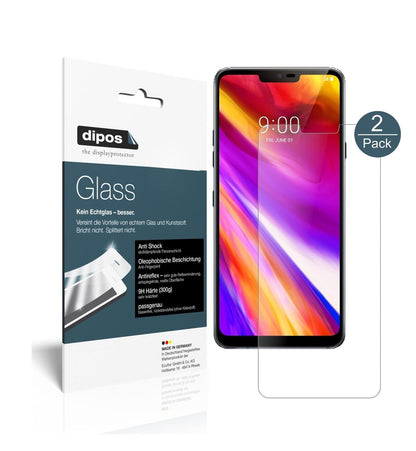 Matte Displayschutzfolie von dipos passend für LG G7 ThinQ, 9H kratzfest und blasenfrei montiert