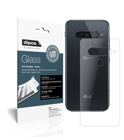 Matte Displayschutzfolie von dipos passend für LG G8s ThinQ Rückseite, 9H kratzfest und blasenfrei montiert