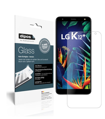 Matte Displayschutzfolie von dipos passend für LG K12 Plus, 9H kratzfest und blasenfrei montiert