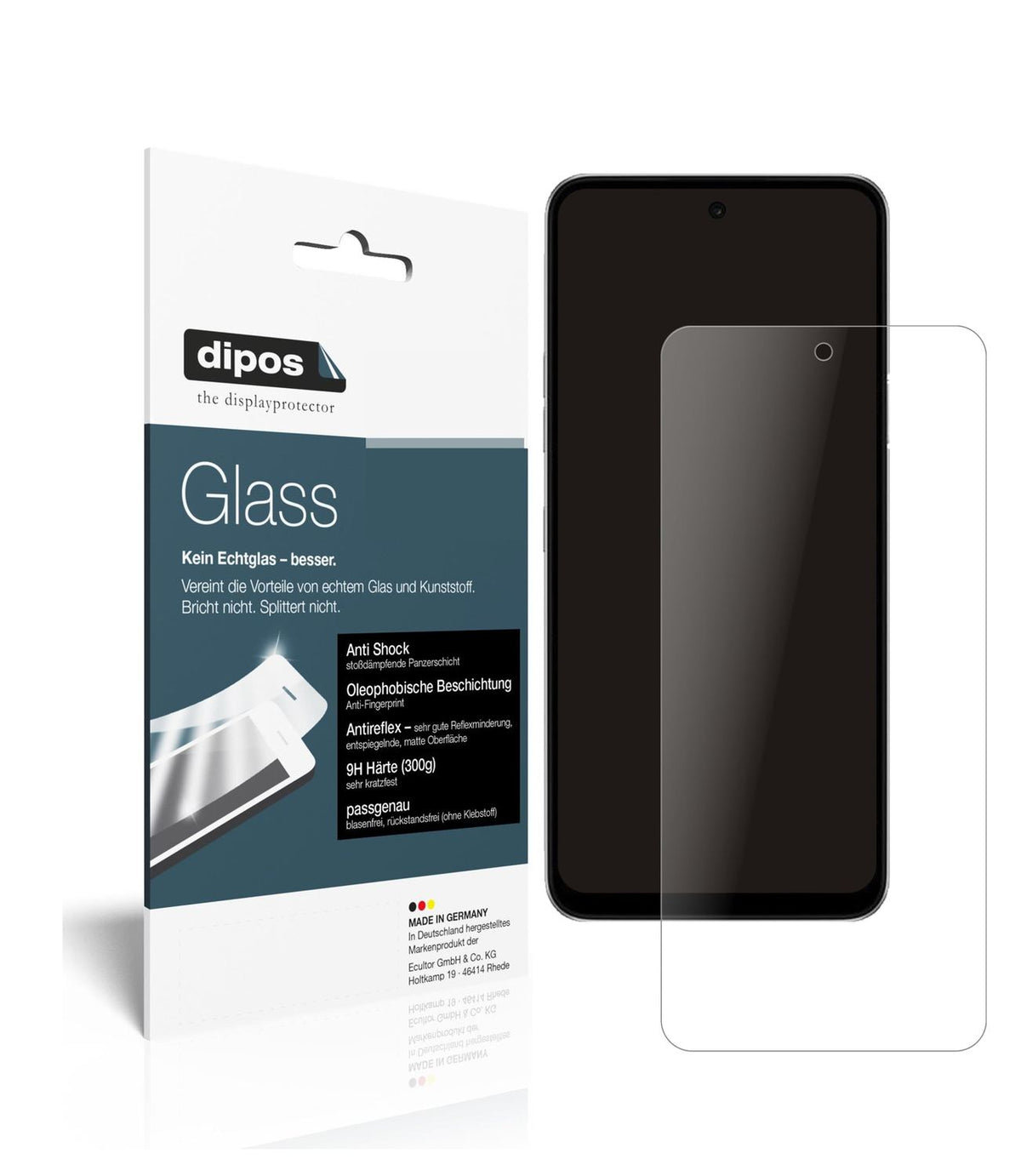 Schutzglasfolie mit optimaler Passform, zur Verwendung mit Hüllen geeignet