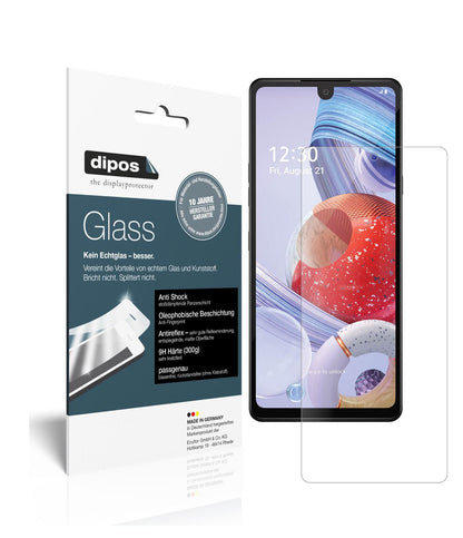 Matte Displayschutzfolie von dipos passend für LG Stylo 6, 9H kratzfest und blasenfrei montiert