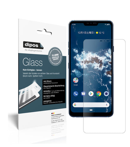 Matte Displayschutzfolie von dipos passend für LG X5 Android One, 9H kratzfest und blasenfrei montiert