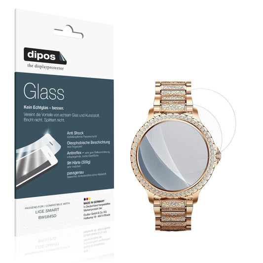 Matte Displayschutzfolie von dipos passend für LIGE SMART BW1845D, 9H kratzfest und blasenfrei montiert