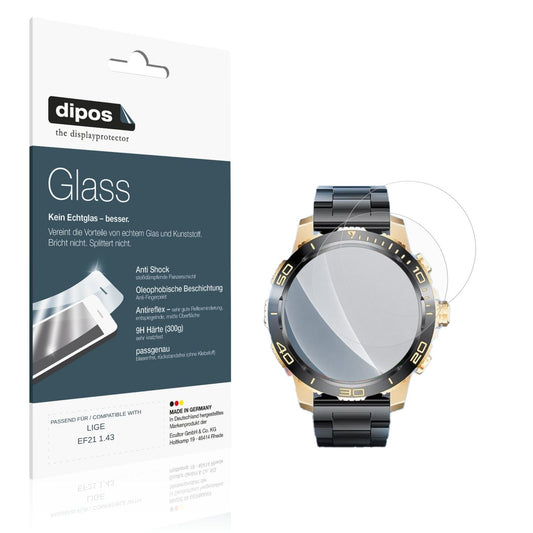 Matte Displayschutzfolie von dipos passend für LIGE EF21 1.43, 9H kratzfest und blasenfrei montiert