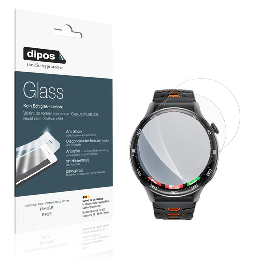 Matte Displayschutzfolie von dipos passend für LIMIGE EF25, 9H kratzfest und blasenfrei montiert