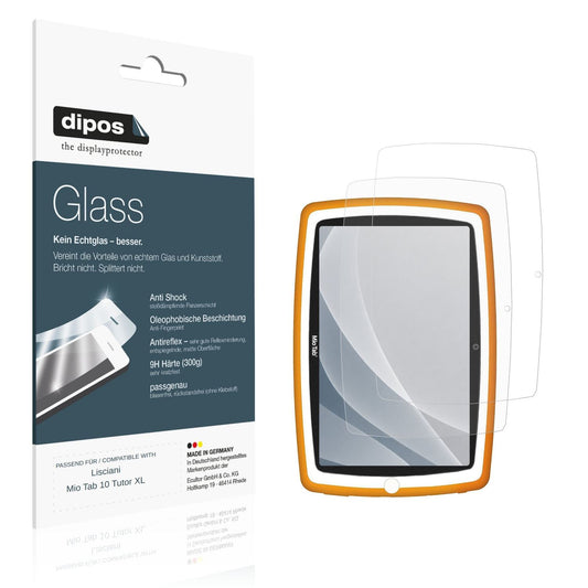 Matte Displayschutzfolie von dipos passend für Lisciani Mio Tab 10 Tutor XL, 9H kratzfest und blasenfrei montiert