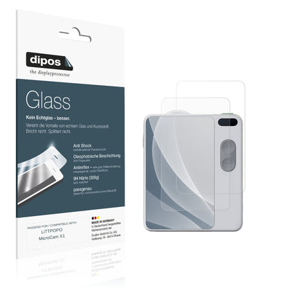 Matte Displayschutzfolie von dipos passend für LiTTPOPO MicroCam X1, 9H kratzfest und blasenfrei montiert