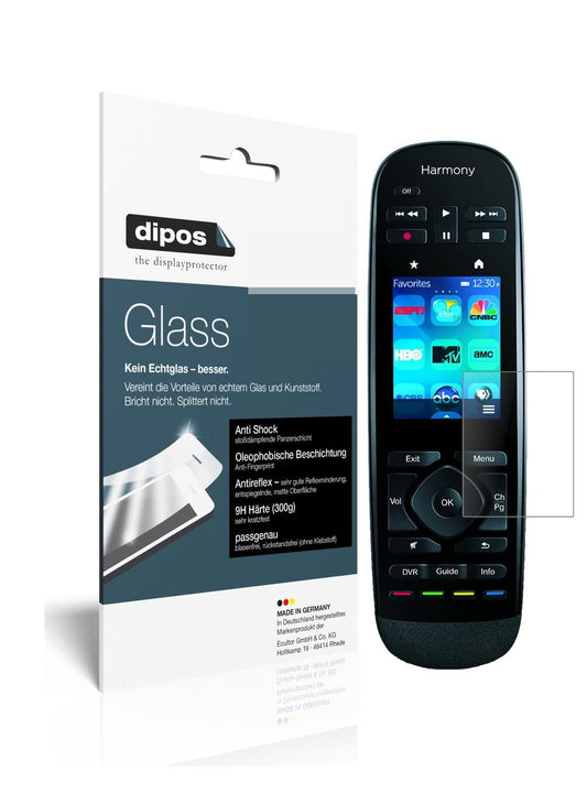 Matte Displayschutzfolie von dipos passend für Logitech Harmony Ultimate One, 9H kratzfest und blasenfrei montiert