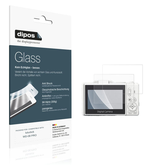 Matte Displayschutzfolie von dipos passend für luluckck WD-08 PRO, 9H kratzfest und blasenfrei montiert