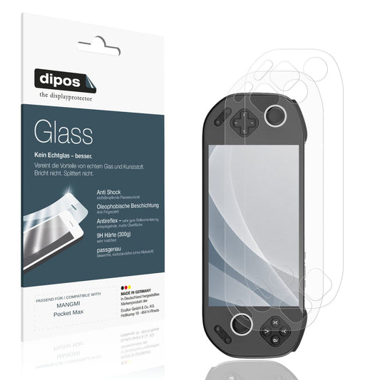 Matte Displayschutzfolie von dipos passend für MANGMI Pocket Max, 9H kratzfest und blasenfrei montiert