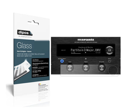 Matte Displayschutzfolie von dipos passend für Marantz PM7000N, 9H kratzfest und blasenfrei montiert