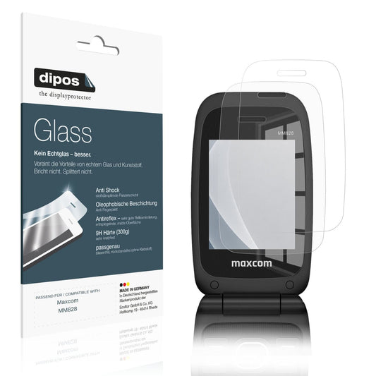 Matte Displayschutzfolie von dipos passend für Maxcom MM828 Innenseite, 9H kratzfest und blasenfrei montiert