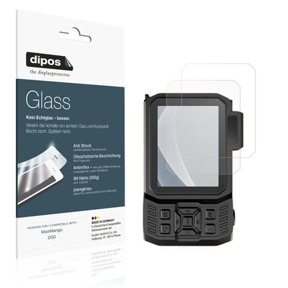Matte Displayschutzfolie von dipos passend für MaxMango D50, 9H kratzfest und blasenfrei montiert