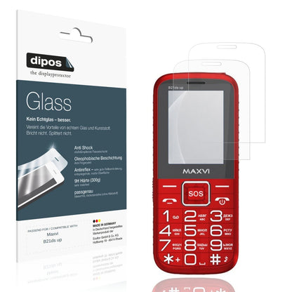 Matte Displayschutzfolie von dipos passend für Maxvi B21ds up, 9H kratzfest und blasenfrei montiert