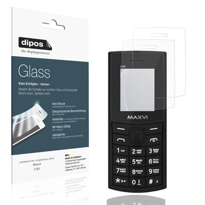 Matte Displayschutzfolie von dipos passend für Maxvi C40, 9H kratzfest und blasenfrei montiert