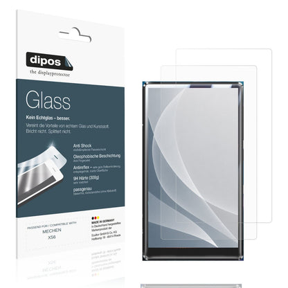 Matte Displayschutzfolie von dipos passend für MECHEN X56, 9H kratzfest und blasenfrei montiert
