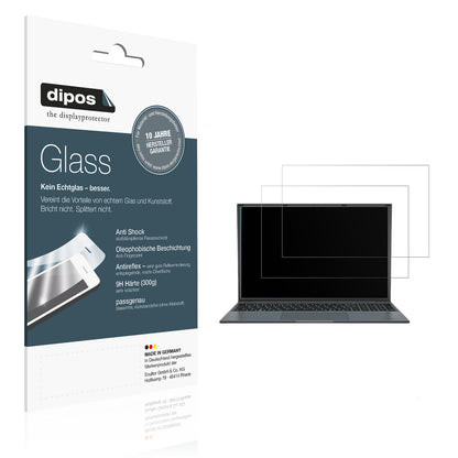 Matte Displayschutzfolie von dipos passend für Medion E16443, 9H kratzfest und blasenfrei montiert