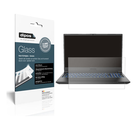 Matte Displayschutzfolie von dipos passend für Medion Erazer Crawler E10, 9H kratzfest und blasenfrei montiert