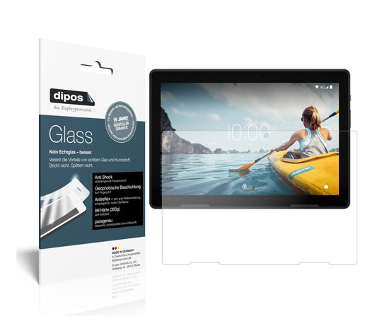 Matte Displayschutzfolie von dipos passend für Medion Lifetab P10710, 9H kratzfest und blasenfrei montiert