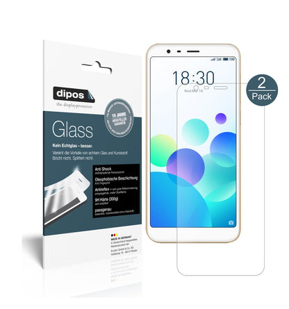 Matte Displayschutzfolie von dipos passend für Meizu M8C, 9H kratzfest und blasenfrei montiert