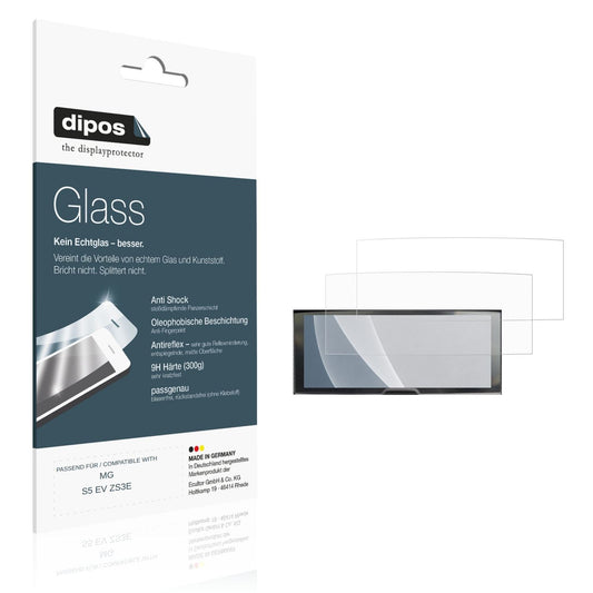 Matte Displayschutzfolie von dipos passend für MG S5 EV ZS3E, 9H kratzfest und blasenfrei montiert