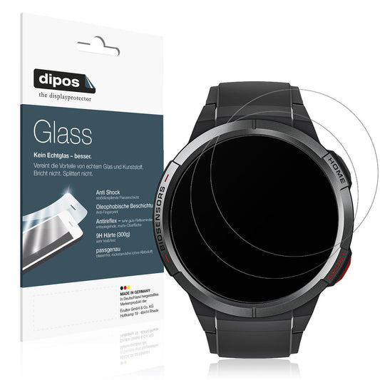 Matte Displayschutzfolie von dipos passend für Mibro Watch GS, 9H kratzfest und blasenfrei montiert