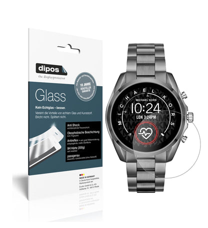 Matte Displayschutzfolie von dipos passend für Michael Kors Bradshaw 2, 9H kratzfest und blasenfrei montiert