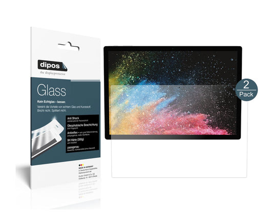 Matte Displayschutzfolie von dipos passend für Microsoft Surface Book 3 15 Zoll, 9H kratzfest und blasenfrei montiert