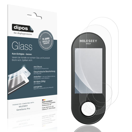 Matte Displayschutzfolie von dipos passend für MiLESEEY GeneSonic Pro, 9H kratzfest und blasenfrei montiert