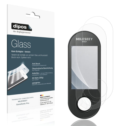 Matte Displayschutzfolie von dipos passend für MiLESEEY GeneSonic Pro, 9H kratzfest und blasenfrei montiert