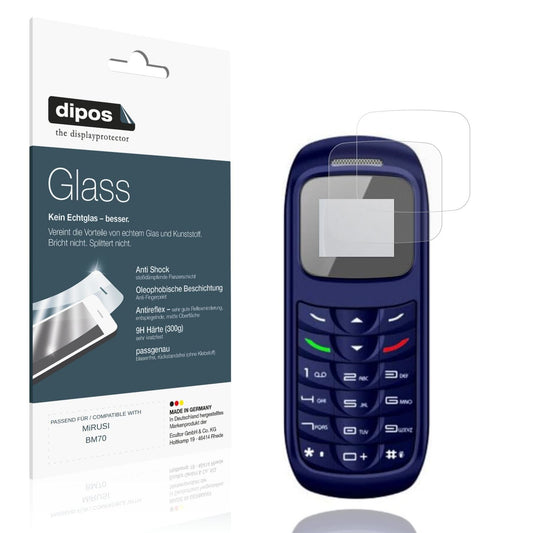 Matte Displayschutzfolie von dipos passend für MiRUSI BM70, 9H kratzfest und blasenfrei montiert